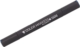 STA 3203 High Quality Marker Pen Twin Type Alcohol-Bassed Ink Double Tip Art Marker (63) - Cerulean Blue