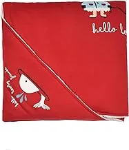 Junior Baby Girls High Quality Cotton and comfy Printed Blanket, RED, 3 Months