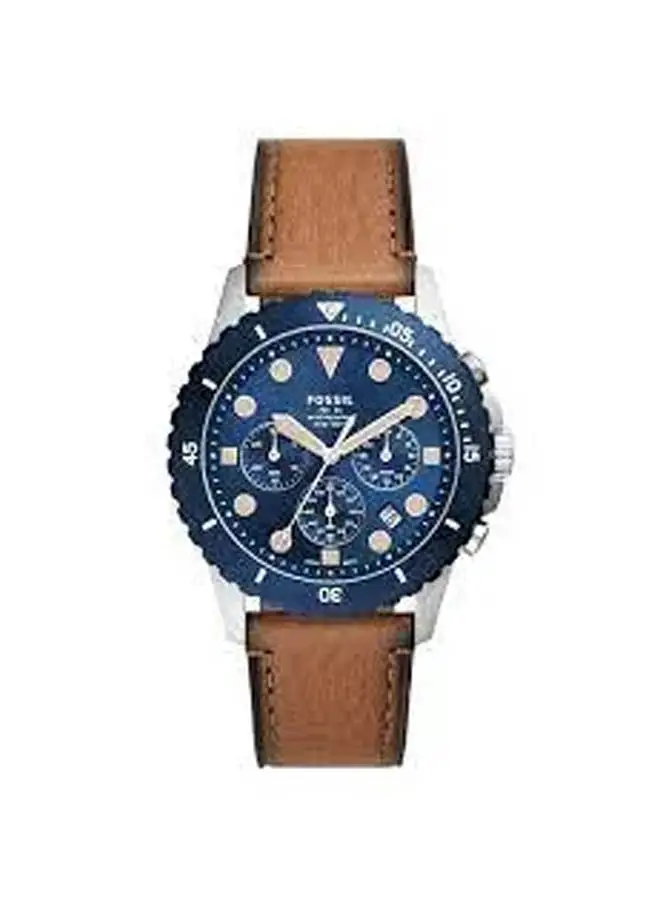 FOSSIL Men's Leather Chronograph Watch FS5914