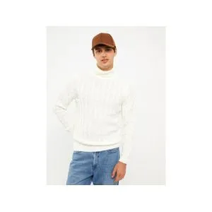 LC Waikiki Turtleneck Long Sleeve Thick Men's Tricot Sweater