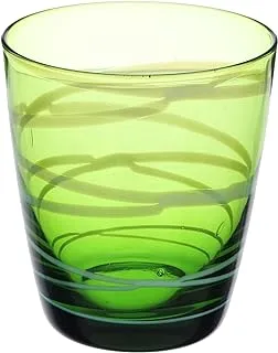 WAVO Glass Mug for Cold and Hot Drinks, 10x8cm - Green