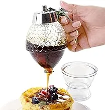 Glass Syrup Dispenser for Pancakes - No Honey Dispenser - 8oz Syrup Bottle