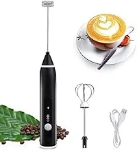 Spout & Eggs 2 in 1 Milk Frother Maker, 3 Speeds Adjustable, Perfect for Coffee, Latte, Cappuccino and Egg Whisk (USB Rechargeable)