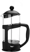 French Press with Durable Heat Resistant Carafe, Personal Coffee and Tea maker, 12 ounce portable for home, Camping, hiking, backpacking multipurpose travel press and mug