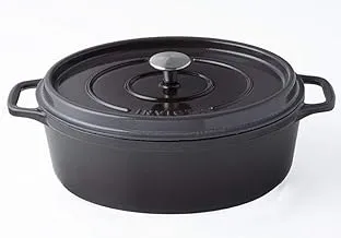 Invicta Oval Casserole Cast Iron 33 cm Dark Gray 'PUV403337