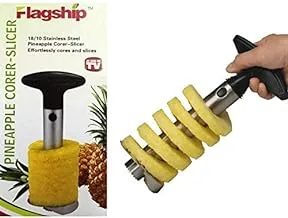 Easy Tool Stainless Steel Fruit Pineapple Corer Slicer Peeler Cut