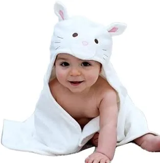 Mamas Gift Rabbit Toddler Towel, White