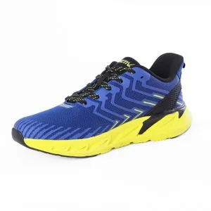 Activ Rubber Details Blue Lace Up Round Toecap Sneakers