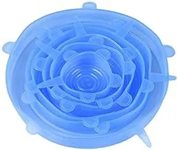 Silicone Stretch Lids Reusable Fresh-keeping Cover Fresh Keeping Wrap Bowl Pot Seal Vacuum Cover CWCUICAN (Color : Blue 6.5cm, Size : 6pcs)