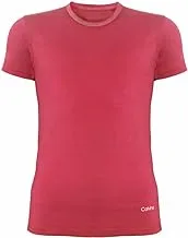 Calvino Cotton Round Neck Short Sleeve Undershirt Slim Fit For Men-Red-2XL