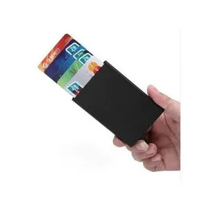 Metallic Casual Automatic Unique Credit Cards Holder Wallet