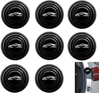 JCR Car Door Shock Absorber, 8PCS Car Door Soundproof Stickers, Door Edge Guard Bumper Cushion Car Door Shock Absorbing PVC