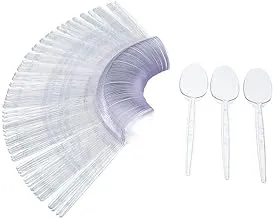 Large Transparent Plastic Spoons (50 Pieces)