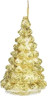 Generic Magic Glitter Candle With Christmas Tree Shaped For Christmas Party Decor White Gold