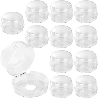 12 Pack Clear Stove Knob Covers, Child Safety Guards, Stove Guard with Lock for Childproof and Baby Stove Gap Covers Gas Oven