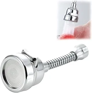 Rotating Tap Attachment Tap Extension: YIDM 360° Rotating Tap Head Kitchen with 3 Modes Water Saving Kitchen Tap for Taps, Showers in Most Kitchens, Bathrooms, Bars (Silver-2)