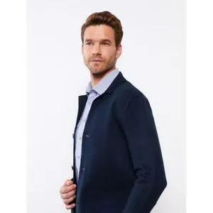 LC Waikiki Standard Pattern Jacket Collar Men's Knitwear Cardigan