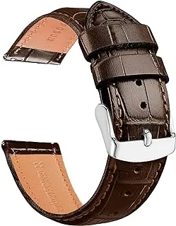 INFOSUN 22mm Watch Strap Band Genuine Leather Bands for Samsung HUAWEI Watch for, Galaxy Watch 3, Gear S3 Frontier Replacement Straps, for HUAWEI Watch 3/3Pro/GT2(46mm)/GT2 Pro/GT 2e(brown)