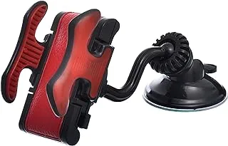 ND339 Portable Car Phone Holder With Perfect Design, Premium And Long Lasting Material - Red Black