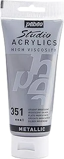 Pebeo - Acrylic Fine Studio Acrylics - Silver - Silver 100ml/3.38oz