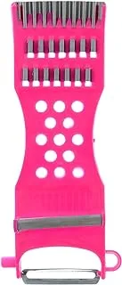 Pickle Slicer 3 In 1 With Stainless Steel Blades, Fuchsia