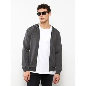 LC Waikiki Men's Sports Cardigan With Comfort Fit Hooded