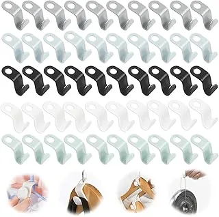 100 PCS Hanger Connector Hooks, Plastic Clothes Hook, Hangers Space Saving, Cascading Hanger Hooks for Storage Clothes Tidy up Space