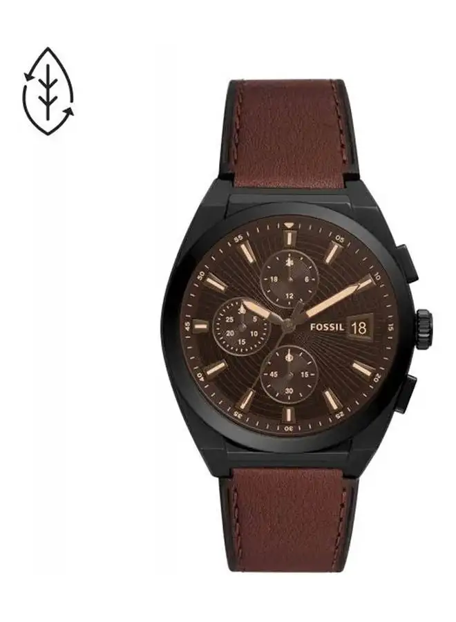 FOSSIL Men's Leather Chronograph Watch FS5798