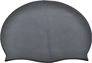 Dolphin High Quality Silicone Swimming Cap For Adults - Black