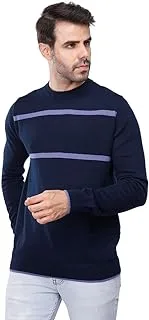 mens Coup Regular Fit Strip Pullover For Men Pullover Sweater