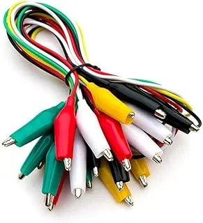 Generic 10 Crocodile Clip Cables 5 color