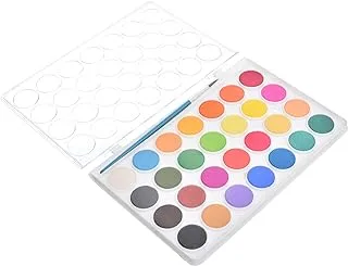 XinBowen 2812-28 High Quality Non Toxic Soild Water Color Set Of 28 Color With Paint Brush All In Plastic Cover - Multi Color