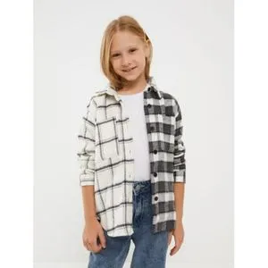 LC Waikiki Plaid Long Sleeve Girl Shirt Jacket