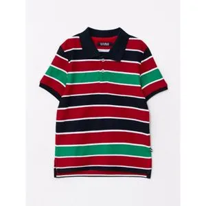 LC Waikiki Polo Neck Striped Short Sleeve Boy T-Shirt