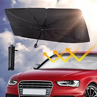 Car parasol, umbrella, windscreen, sun protection, car windscreen, foldable car windscreen sun protection, block 99% UV parasol, for most cars (55.9 x 31.5 inches)