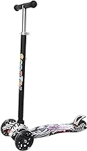 Scooter 2 front wheel With 2 rear wheels and Foot brake For Kids, Gift, fun and entertainment - Multi Color