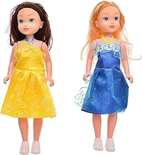 Elnada High Quality 2 dolls in a box For Kids, Gift,fun and entertainment - Multi Color