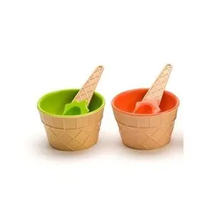 Ice Cream Bowls - 2 Pcs + Spoons - 2 Pcs