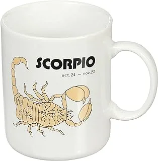 Scorpio Horoscope Printed Porcelain Coffee Mug