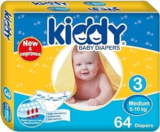 Kiddy Baby Diapers Medium (size 3) 64 diapers