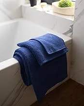 More Cottons Plain towels (100% Cotton) (navy, 50x100)