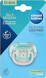 Canpol babies Silicone Symmetrical Soother 0-6 m EXOTIC (sloth)