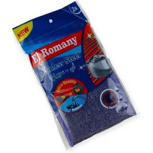 El Romany - Premium 2 Stainless Steel Sponges For Effortless Sparkle And Cleanliness