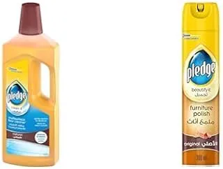 Pledge 5 in 1 marble and ceramic cleaner, 750 ml + Pledge original furniture polish - 300 ml