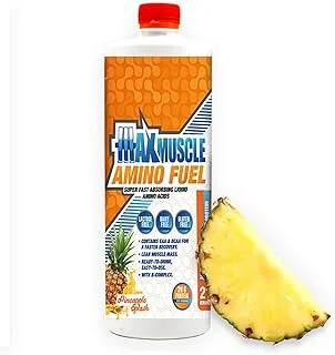 Max Muscle | Amino Fuel | Post Workout Liquid Shot | 21 servings | 945ml | Fast Absorption | Amino Acids | Ready to Drink | Fat Burner | Energy | Premium Quality | Pineapple Splash Flavor