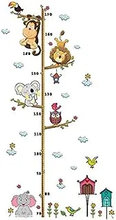 Height Measuring Ruler Wall Sticker Children's Room Cartoon Animal Decoration Wallpaper Nursery Wall Landscaping Decorative Height Stickers