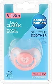 Canpol babies Silicone Orthodontic Soother 6-18m PASTELOVE