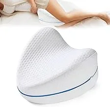 Knee Pillow, Heart-Shaped Memory Cotton Leg Pillow for Sleeping Orthopedic Sciatica Back Hip Joint Pain Relief Thigh Leg Pad Cushion