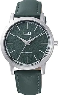 Q&Q WATCHES Q&Q Analog Quartz Leather Men's Watch Q59B-003PY Black