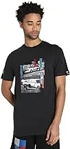 قميص بوما للرجال/للجنسين BMW MMS Car Graphic Tee PUMA Black Shirt